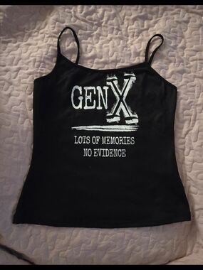 GEN X Black Graphic Cami Tank Top